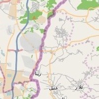 post offices in Palestine: area map for (21) Baqa esh Sharqiyah